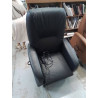 FAUTEUIL RELAX RELEVEUR CUIR NOIR