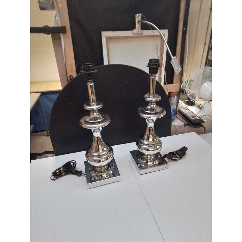 LAMPE A POSER ARGENTE LA PIECE