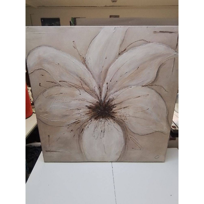 HUILE SUR TOILE FLEURS 