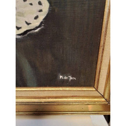 HUILE SUR TOILE NATURE MORTE SIGNE