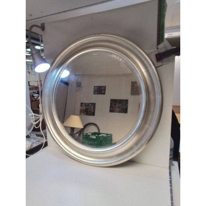 MIROIR ROND ARGENTE
