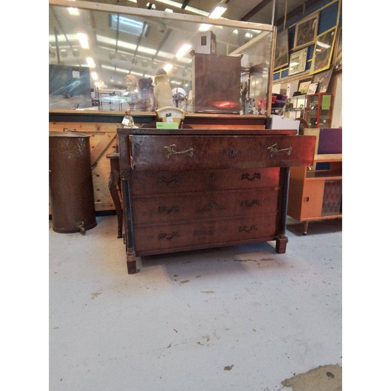 COMMODE SECRETAIRE 4 TIROIRS 