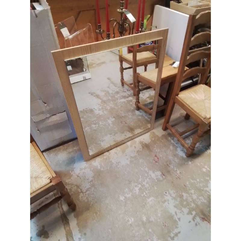 MIROIR BORD BOIS CLAIR 