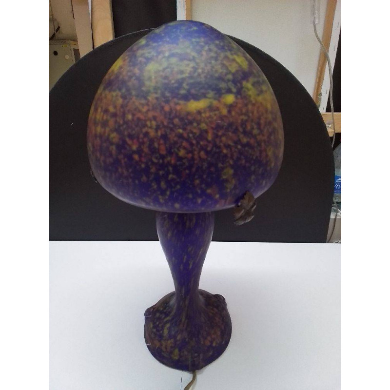 LAMPE CHAMPIGNON PATE DE VERRE 