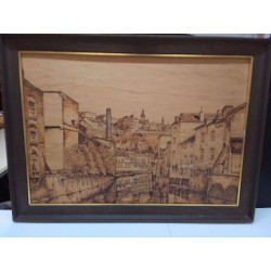 TABLEAU PYROGRAVÉ GRUND 