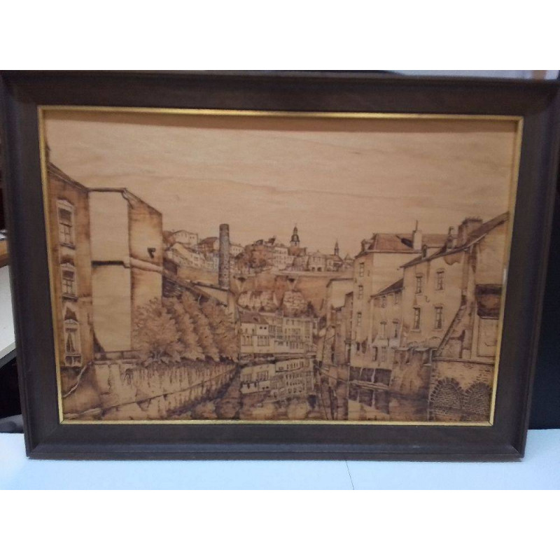 TABLEAU PYROGRAVÉ GRUND 