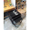 TABLE GIGOGNES VERRE ET BOCH METAL 