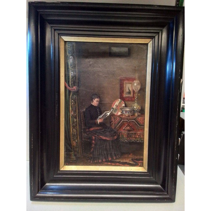 HUILE SUR TOILE SIGNEE LAMME 