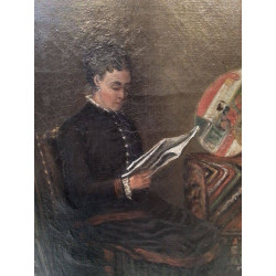 HUILE SUR TOILE SIGNEE LAMME 