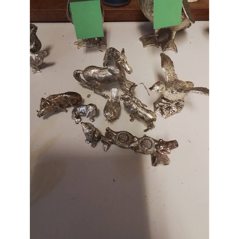 LOT ANIMAUX METAL