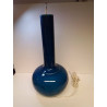 PIED DE LAMPE CERAMIQUE BLEU CRAQUELÉ 
