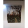 HUILE SUR TOILE FORET SIGNE