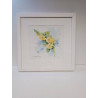 AQUARELLE FLEURS SIGNEE
