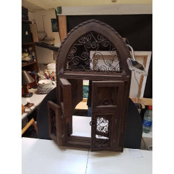 MIROIR AVEC FENÊTRES BOIS...