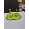 SERVICE A LIQUEURS CRISTAL CISELE VERT