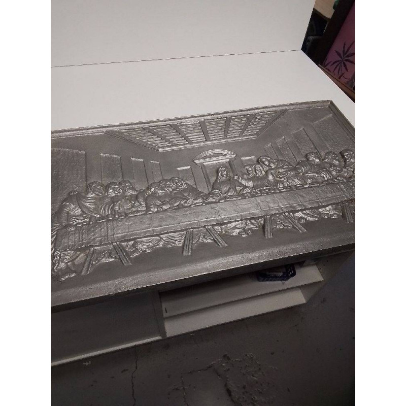 PLAQUE EN METAL LA CENE