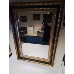 MIROIR BORD DORÉ 53X76