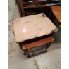 TABLE GIGOGNES DESSUS MARBRE 