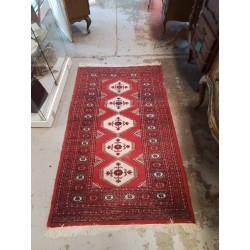 TAPIS TON ROUGE ET BLANC