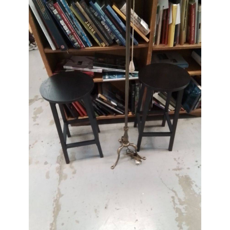 TABOURET BOIS NOIR LA PIECE