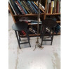 TABOURET BOIS NOIR LA PIECE