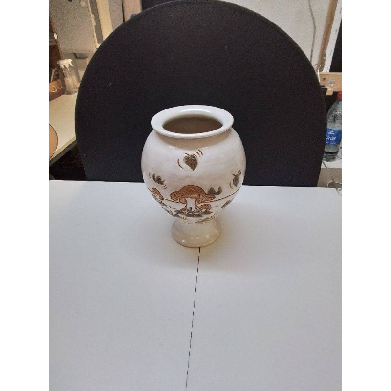 VASE CERAMIQUE CHAMPIGNON SIGNEE
