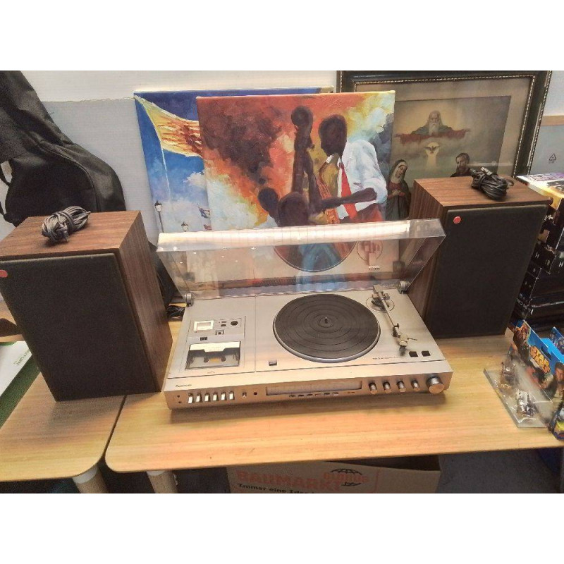 CHAINE STEREO VINTAGE ET ENCEINTES  PANASONIC 
