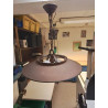 LUSTRE BOIS ET TISSU VINTAGE