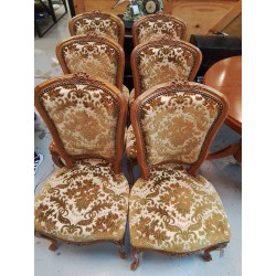 LOT 6 CHAISES STYLE LOUIS...