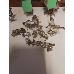LOT ANIMAUX METAL