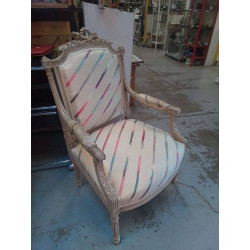 FAUTEUIL LOUIS XVI A RESSORTS 