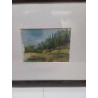 AQUARELLE SIGNÉE GARNETTE WIDDIFIELD 