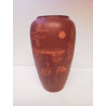 VASE TON ORANGE BRUN 