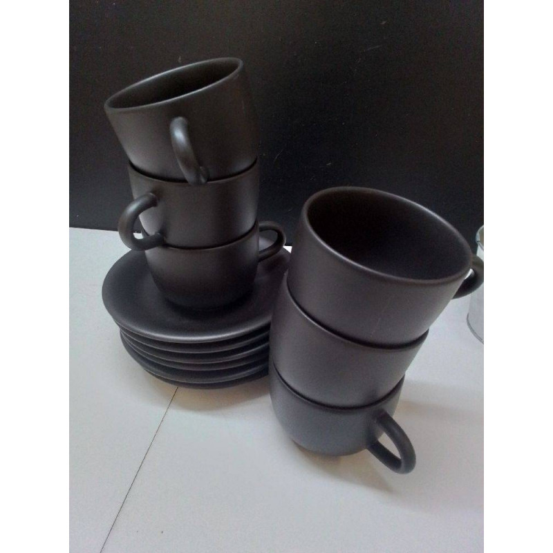 LOT TASSES A CAFÉ MODERNE 