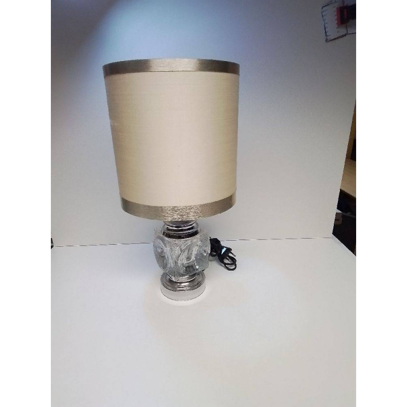 LAMPE METAL ET VERRE
