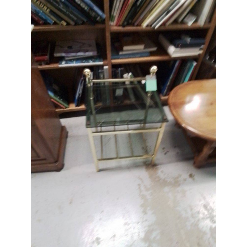 CHEVET METAL ET VERRE