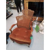 FAUTEUIL ASSISES TISSU BRUN 