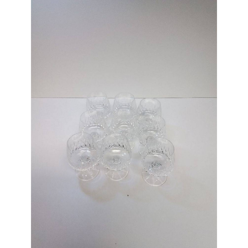 LOT VERRES A COGNAC CRISTAL