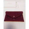POCHETTE VELOURS ROUGE SWAROVSKI 