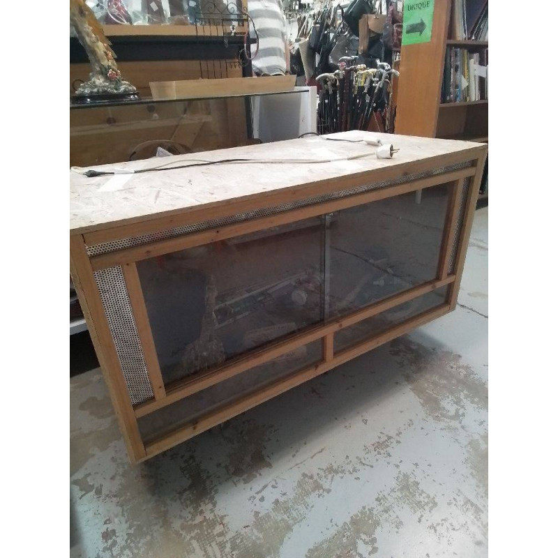 TERRARIUM BOIS ET VERRE + ACCESSOIRES 