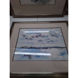 AQUARELLE SIGNÉE ANNETTE POLLMAN 