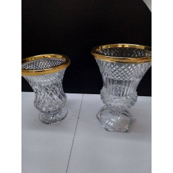 VASE VAL ST LAMBERT FILET...