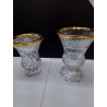 VASE VAL ST LAMBERT FILET DORÉ 