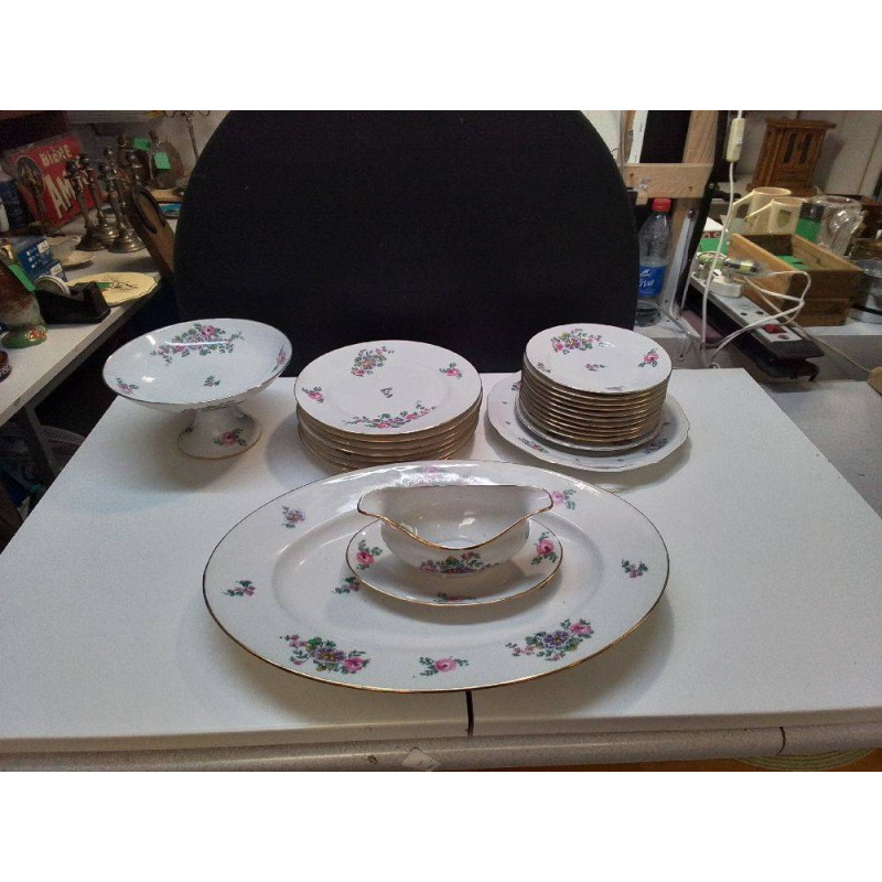 SERVICE LIMOGES FLEUR