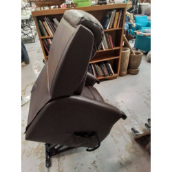 FAUTEUIL RELAX RELEVEUR SIMILI BRUN*