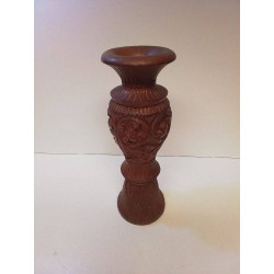 VASE BOIS SCULPTÉ 