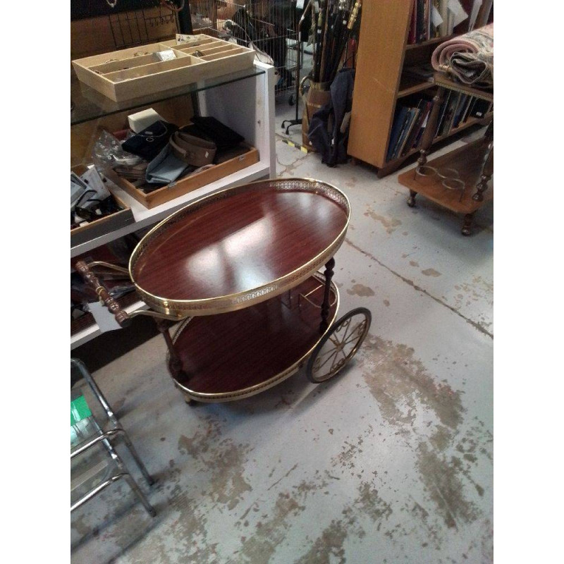DESSERTE VINTAGE SUR ROUE