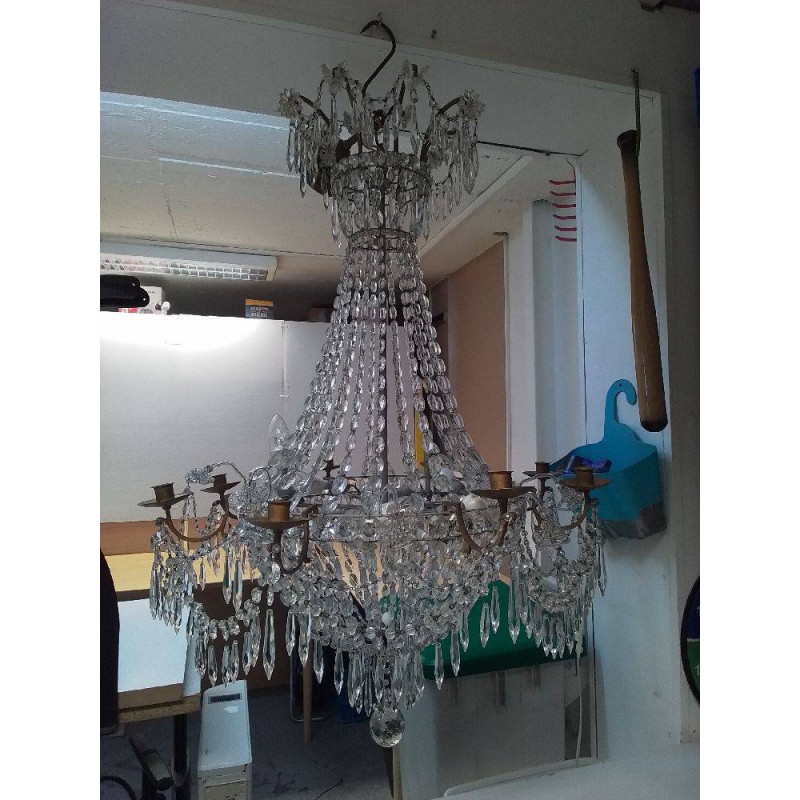 LUSTRE MONTGOLFIERE CRISTAL 