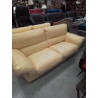 CANAPE CUIR BLANC ECRU GM