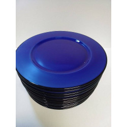 LOT D\'ASSIETTES BLEUE